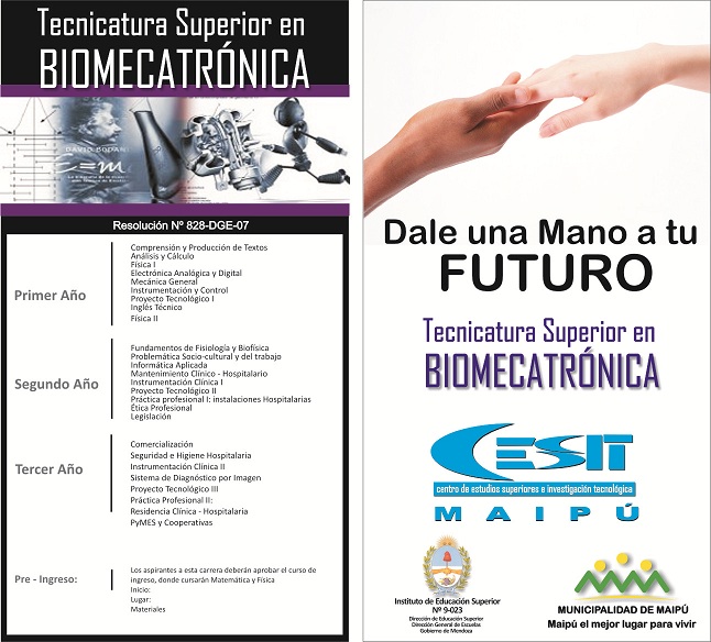 PANFLETO BIOMECATRONICA